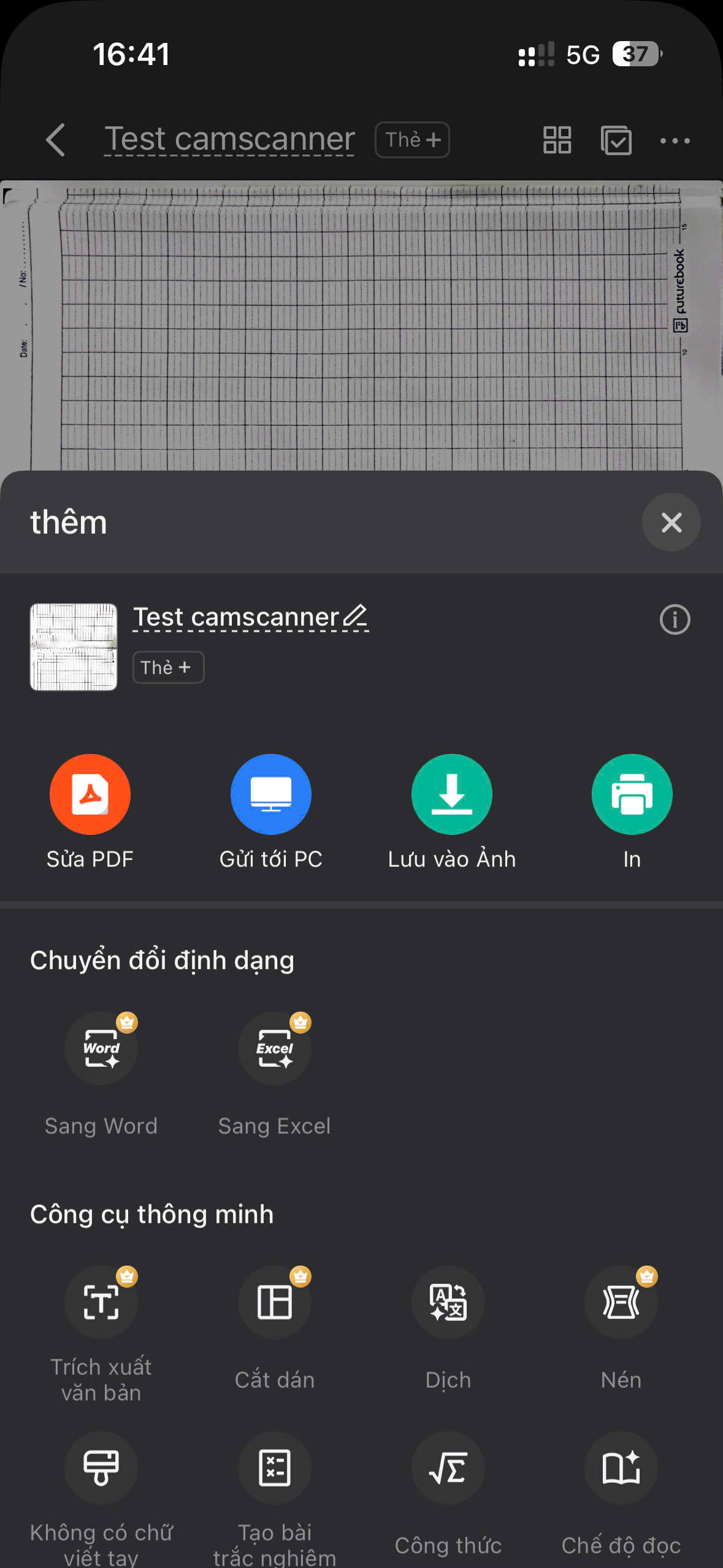 Bước 5: Chọn sửa PDF và chia sẻ file PDF